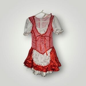 Little Lil’ Red Riding Hood Costume Dress Only Size 4-6 Girls